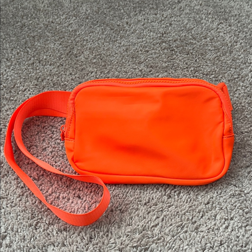 Neon Orange Belt Bag Crossbody